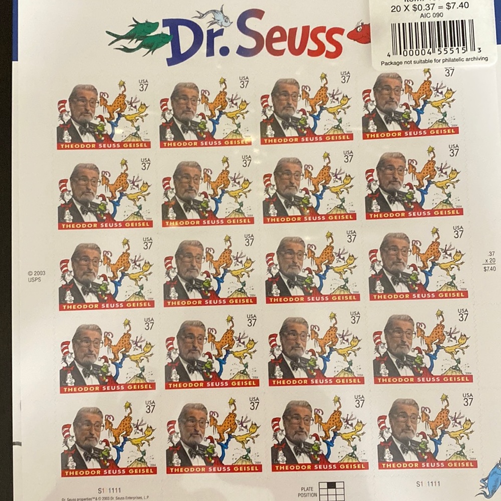 USPS Dr. Seuss stamps collection